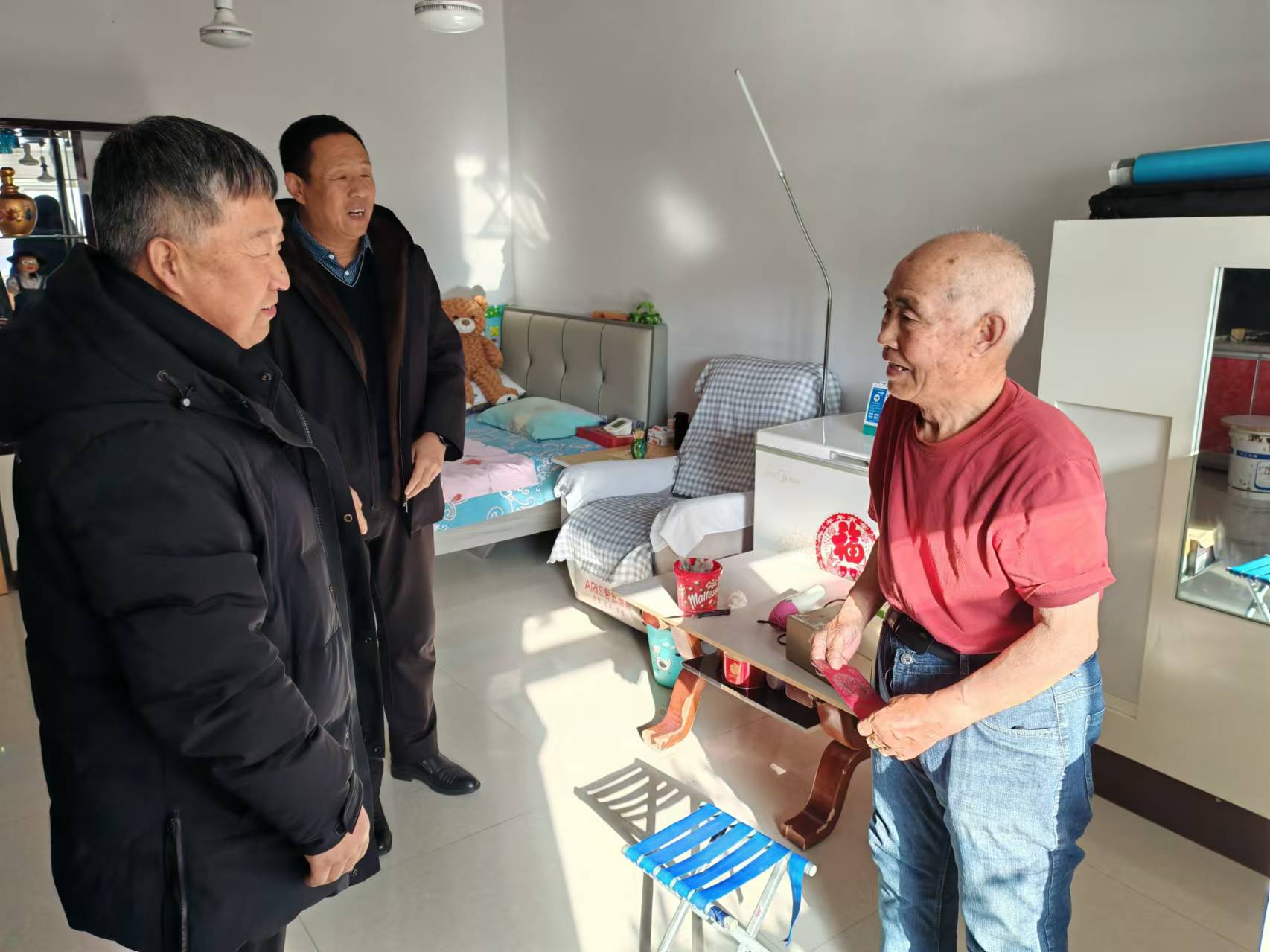 年味漸濃情更濃，額鹽公司開展走訪慰問活動
